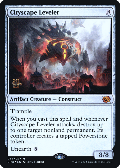 Cityscape Leveler (PRE-233) - The Brothers' War Promos Foil