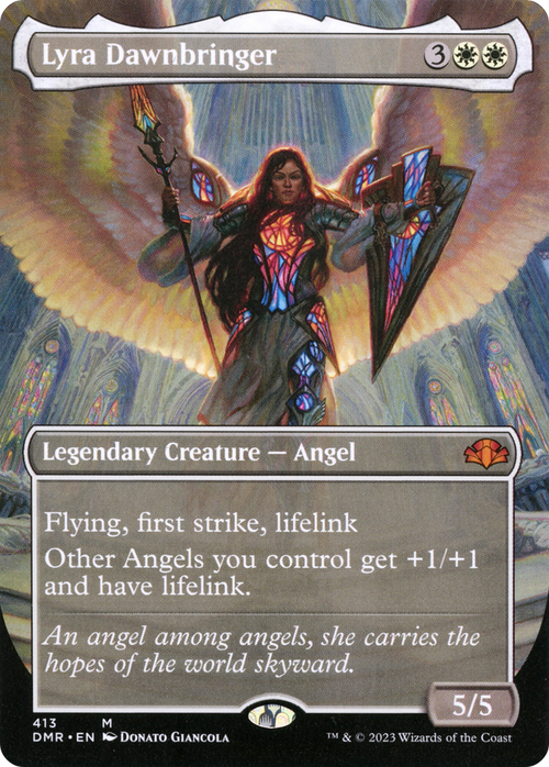 Lyra Dawnbringer (Borderless) (DMR-413) - Dominaria Remastered