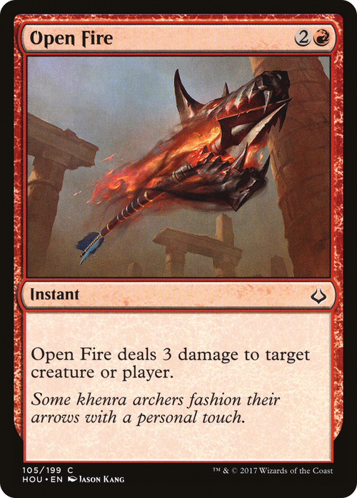 Open Fire (HOU-105) - Hour of Devastation Foil