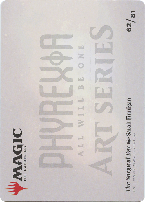 The Surgical Bay // The Surgical Bay (AONE-062) - Phyrexia: All Will Be One Art Series (Borderless) Foil