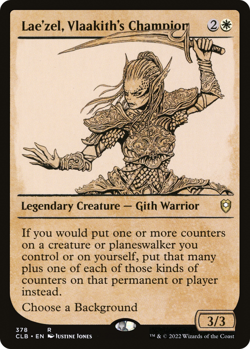 Lae'zel, Vlaakith's Champion (Showcase) (CLB-378) - Commander Legends: Battle for Baldur's Gate: (Showcase)
