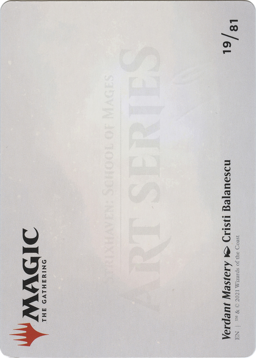 Verdant Mastery // Verdant Mastery (ASSTX-019) - Strixhaven Art Series (Borderless)