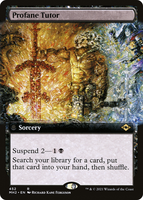 Profane Tutor (Extended Art) (MH2-452) - Modern Horizons 2: (Extended Art) Foil