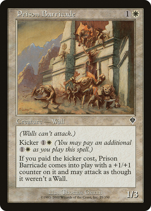Prison Barricade (INV-025) - Invasion Foil