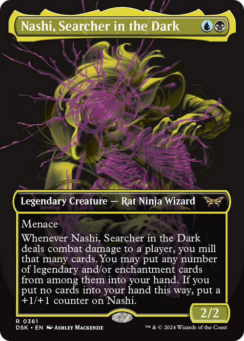 Nashi, Searcher in the Dark (Showcase) (DSK-361) - Duskmourn: House of Horror (Borderless)