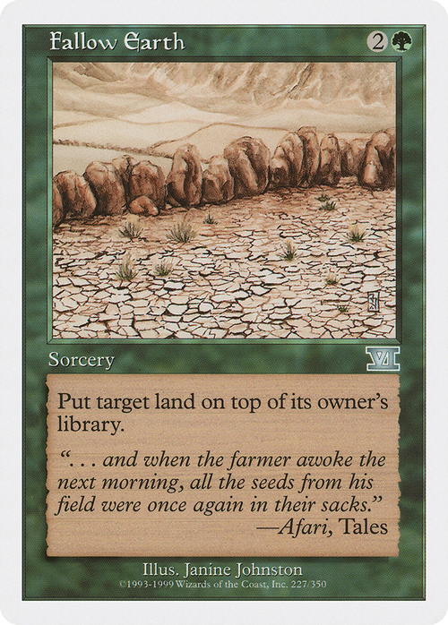 Fallow Earth (6ED-227) - Classic Sixth Edition