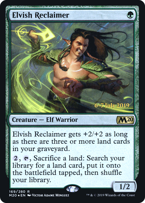 Elvish Reclaimer (PRE-169S) - Core Set 2020 Promos Foil