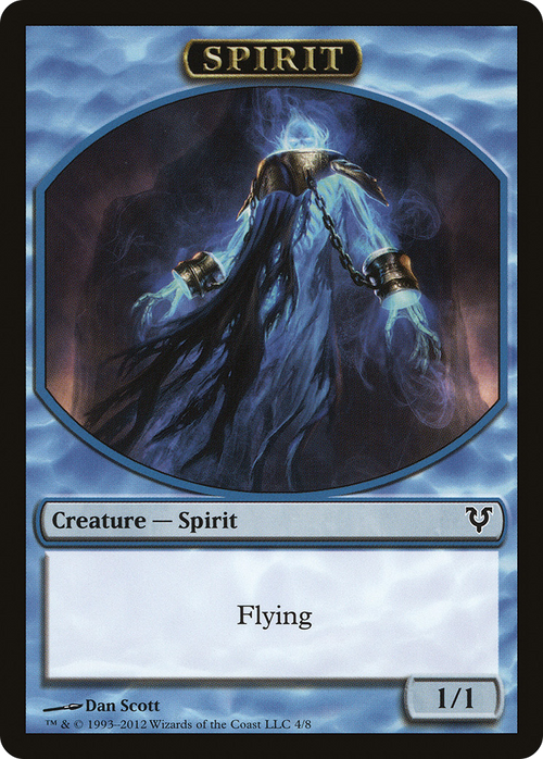 Spirit Token (4) (AVR-004) - Avacyn Restored Tokens