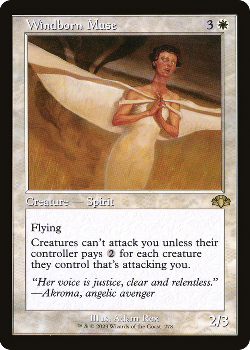 Windborn Muse (Retro Frame) (DMR-278) - Dominaria Remastered