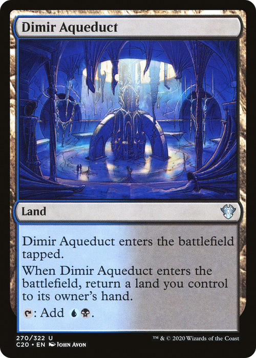 Dimir Aqueduct (C20-270) - Commander 2020