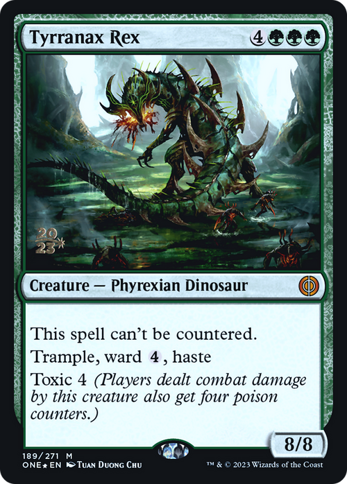 Tyrranax Rex (PRE-189) - Phyrexia: All Will Be One Promos Foil