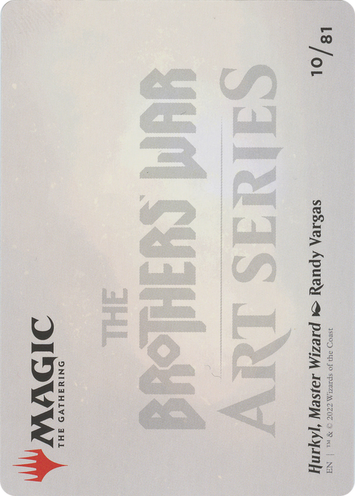 Hurkyl, Master Wizard // Hurkyl, Master Wizard (ABRO-010) - The Brothers' War Art Series (Borderless) Foil