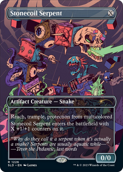 Stonecoil Serpent (SLD-1226) - Secret Lair Drop (Borderless) Foil