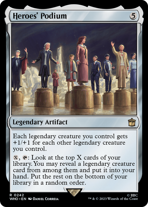 Heroes' Podium (WHO-242) - Doctor Who Foil