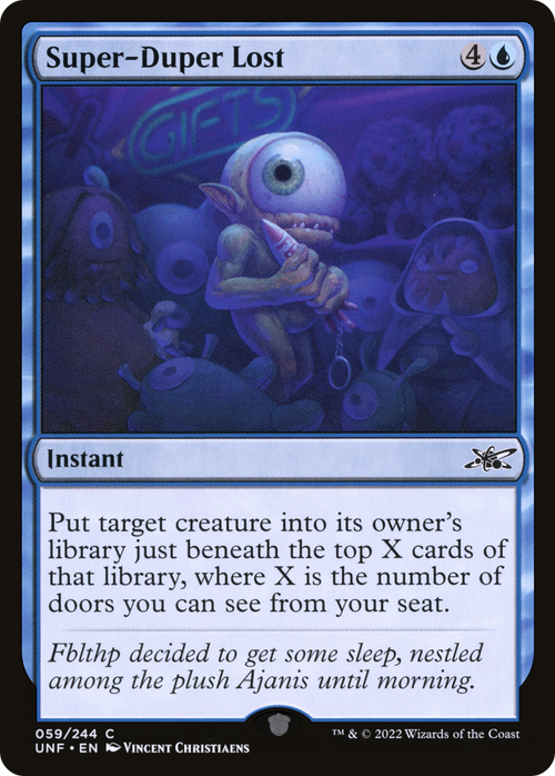 Super-Duper Lost (UNF-059) - Unfinity Foil