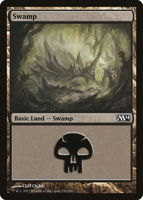 Swamp (238) (M14-238) - Magic 2014 Foil