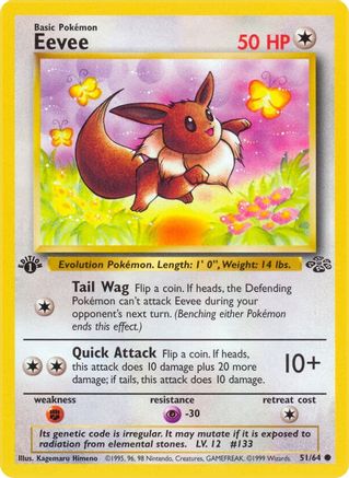 Eevee 051  - 1st Edition Jungle - Common