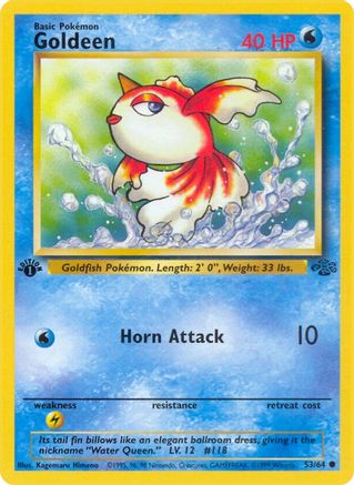 Goldeen 053  - 1st Edition Jungle - Common