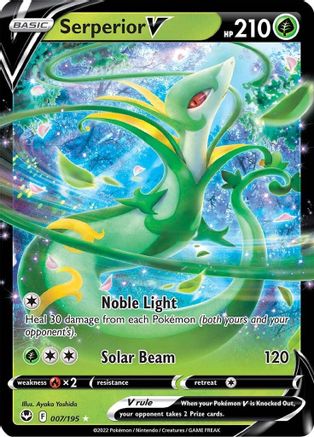 Serperior V 007  - Holofoil SWSH12 Silver Tempest - Ultra Rare