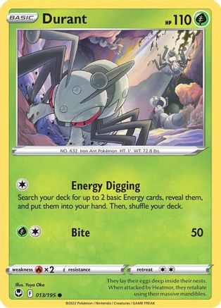Durant 013  SWSH12 Silver Tempest - Common