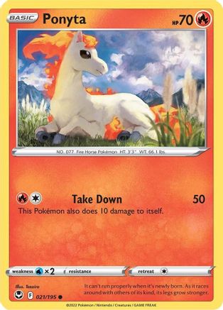 Ponyta 021  SWSH12 Silver Tempest - Common
