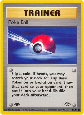 Poke Ball 064  - 1st Edition Jungle - Common