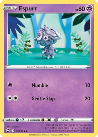 Espurr 081  SWSH12 Silver Tempest - Common