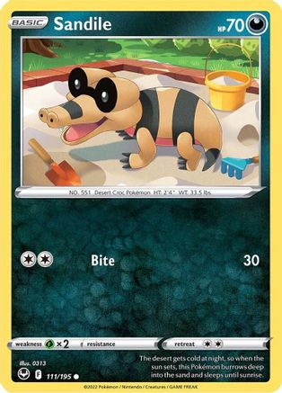 Sandile 111  SWSH12 Silver Tempest - Common
