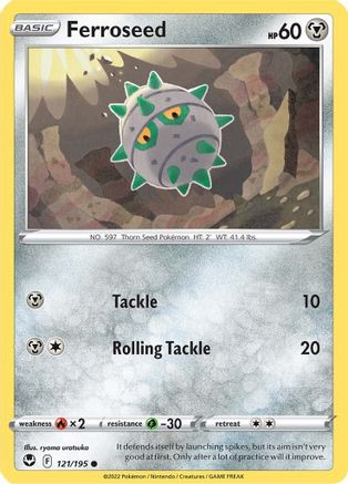 Ferroseed 121  SWSH12 Silver Tempest - Common