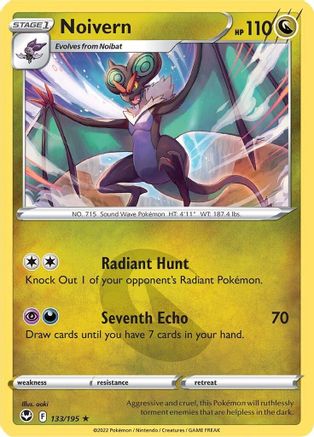Noivern 133  SWSH12 Silver Tempest - Rare