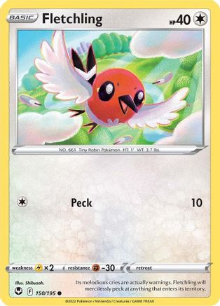 Fletchling 150  SWSH12 Silver Tempest - Common