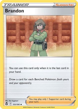 Brandon 151  - Reverse Holofoil SWSH12 Silver Tempest - Uncommon