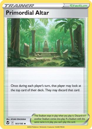 Primordial Altar 161  - Reverse Holofoil SWSH12 Silver Tempest - Uncommon
