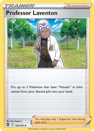 Professor Laventon 162  - Reverse Holofoil SWSH12 Silver Tempest - Uncommon