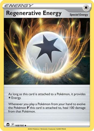 Regenerative Energy 168  - Reverse Holofoil SWSH12 Silver Tempest - Uncommon