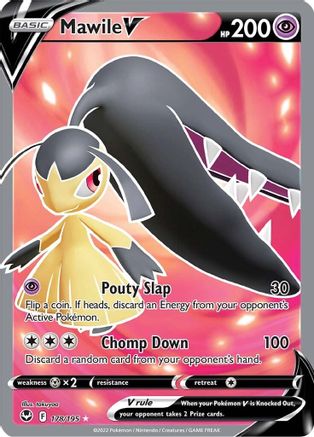 Mawile V (Full Art) 178  - Holofoil SWSH12 Silver Tempest - Ultra Rare