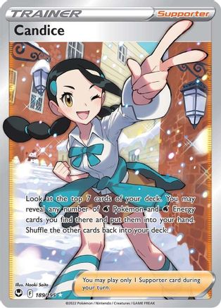 Candice (Full Art) 189  - Holofoil SWSH12 Silver Tempest - Ultra Rare