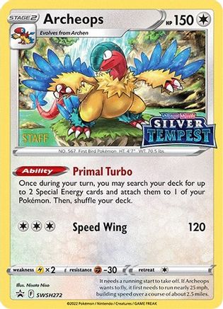 Archeops - SWSH272 (Prerelease) [STAFF]  - Holofoil SWSH Sword & Shield Promo Cards - Promo