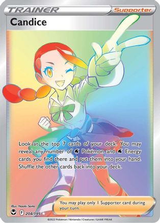 Candice (Secret) 204  - Holofoil SWSH12 Silver Tempest - Secret Rare