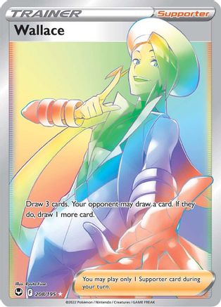 Wallace (Secret) 208  - Holofoil SWSH12 Silver Tempest - Secret Rare