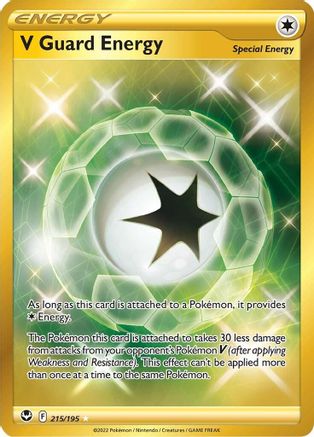 V Guard Energy (Secret) 215  - Holofoil SWSH12 Silver Tempest - Secret Rare
