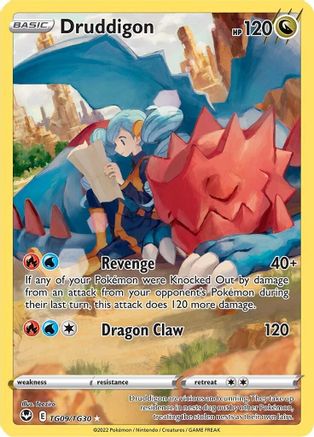 Druddigon TG09  - Holofoil SWSH12 Silver Tempest Trainer Gallery - Ultra Rare