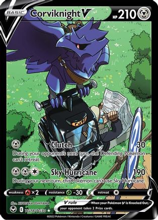 Corviknight V TG18  - Holofoil SWSH12 Silver Tempest Trainer Gallery - Ultra Rare
