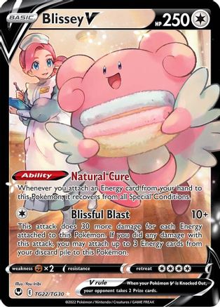 Blissey V TG22  - Holofoil SWSH12 Silver Tempest Trainer Gallery - Ultra Rare