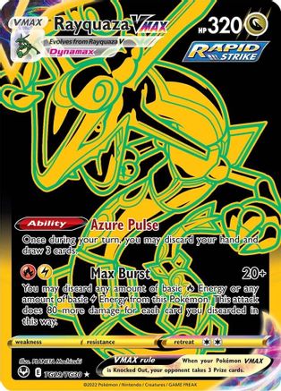 Rayquaza VMAX (Secret) TG29  - Holofoil SWSH12 Silver Tempest Trainer Gallery - Secret Rare