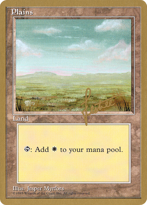 Plains (A) - 1996 Bertrand Lestree (4ED) (WCD-) - Pro Tour Collector Set