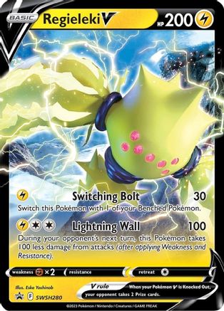 Regieleki V SWSH280  - Holofoil SWSH Sword & Shield Promo Cards - Promo