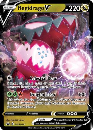 Regidrago V SWSH281  - Holofoil SWSH Sword & Shield Promo Cards - Promo