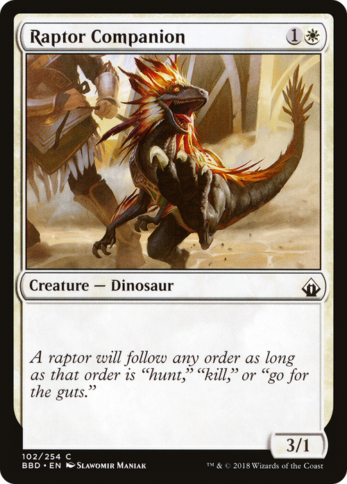 Raptor Companion (BBD-102) - Battlebond Foil