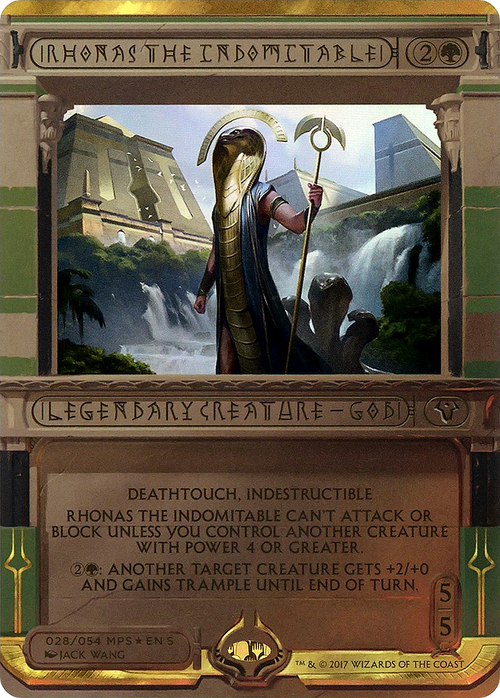 Rhonas the Indomitable (MPS2-028) - Amonkhet Invocations (Borderless) Foil